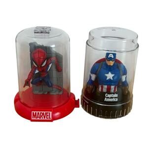 Zag Toys Domez Marvel 80 Years Spider-Man & Captain America Collectible Figures